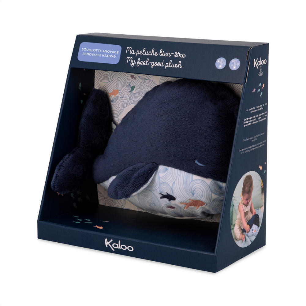 Kaloo - Wellness Soft Toy with Hot & Cold Pack - Whale - 17cm