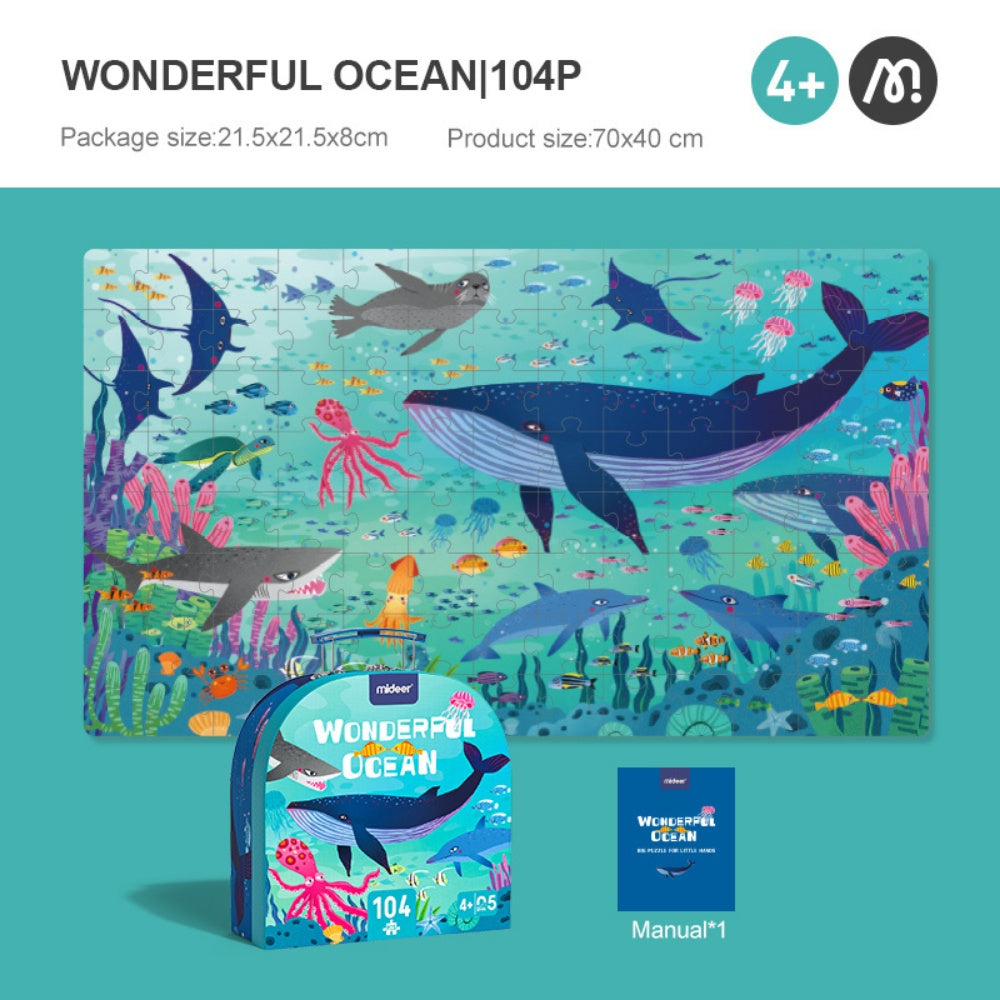 Mideer - Gift Box Puzzle - Wonderful Ocean - 104pcs