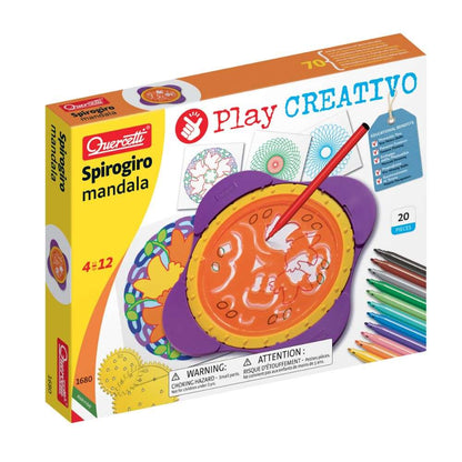 Quercetti - Mandala Drawing Set - Geometric Art & Design Toy for Kids