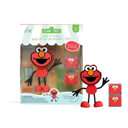 Glo Pals - Water Activated Light-Up Sensory Toys - Elmo Sesame Street