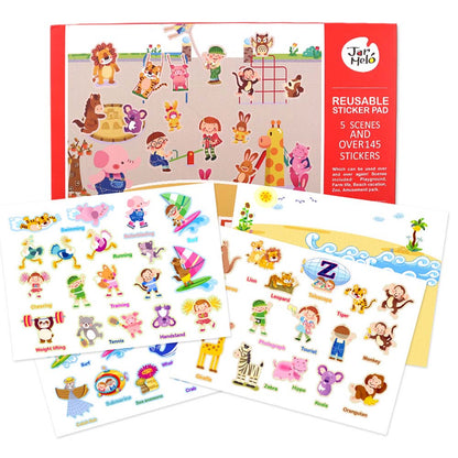 Jar Meló - Reusable Sticker Pad Set - City Park