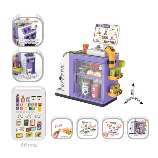 Cogo - Pretend & Play Grocery Store with Lights & Sound Effects - 46 Pieces COGO