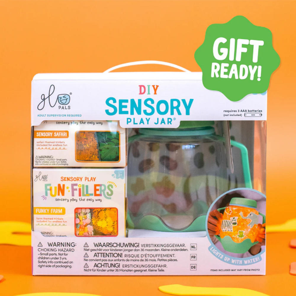 Glo Pals - DIY Sensory Play Jar - Zoo Theme