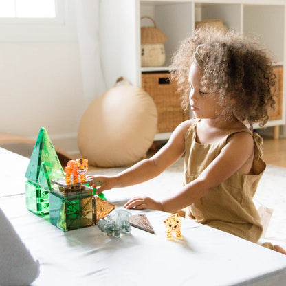 Magna-Tiles - Magnetic Construction Set - Jungle Animals Set - 25pcs