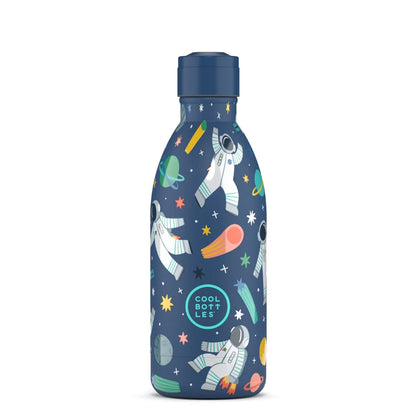Cool Bottles - Kids Triple-Insulated Water Bottle - Galactic Ride 500ml