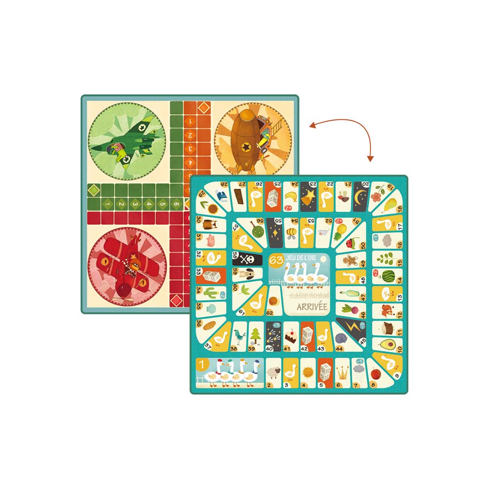 Mideer - Board Game 2-Sided - Ludo Trip