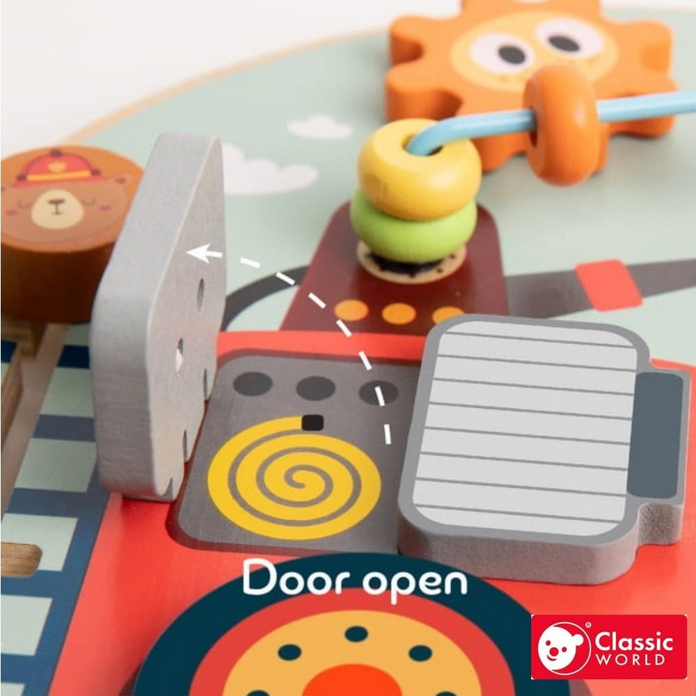 Classic World - Fire Engine Busy Board Play Set
