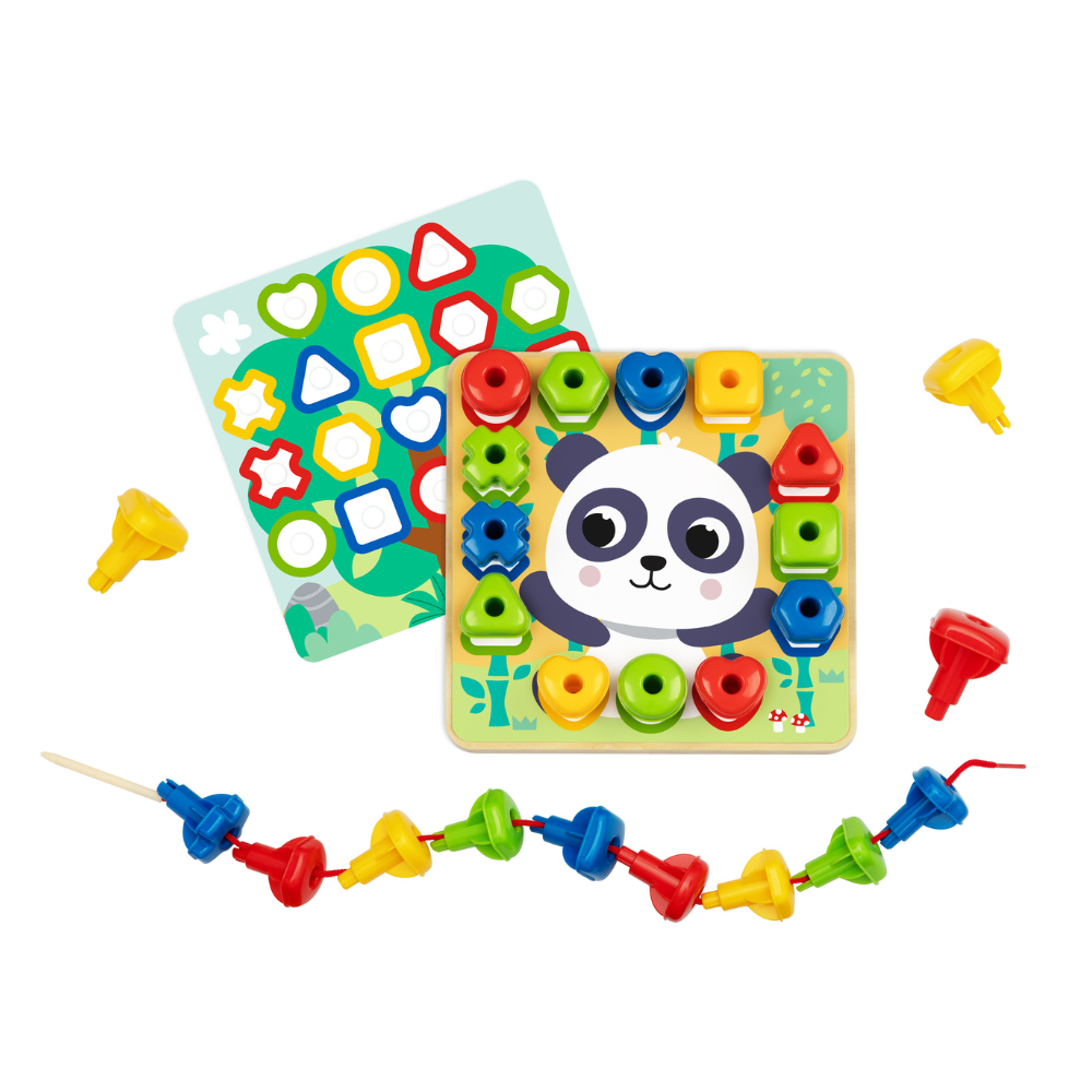 hi Pando - Panda Shape and Colour Matching Peg Toy - 34pcs