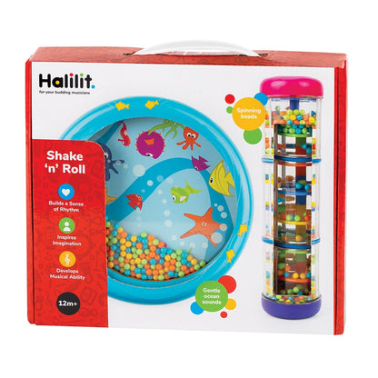 Halilit - Music Instrument for Babies & Toddlers - Shake 'n Roll Set of 2-**