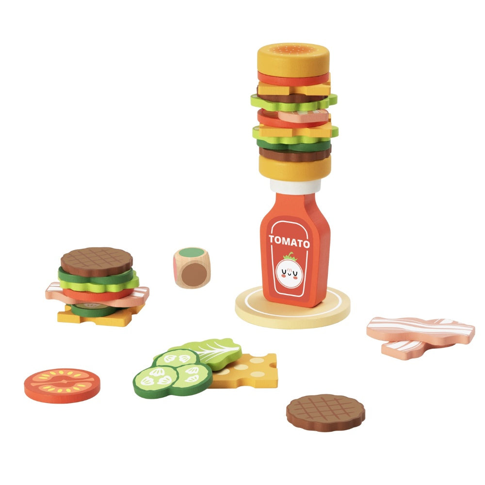 hi Pando - Hamburger Stacking & Sequencing Activity Toy