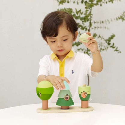 Classic World - Wooden Stacking Toy - Little Forest - 16pcs