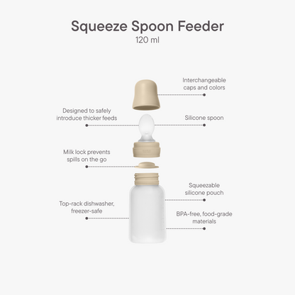 BIBS Spoon Feeder Squeeze features
