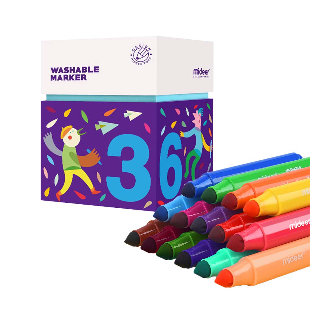 Mideer - Markers Washable - 36 Colours