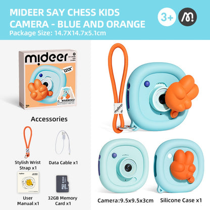 Mideer - Say Cheese Kids Camera - Blue and Orange