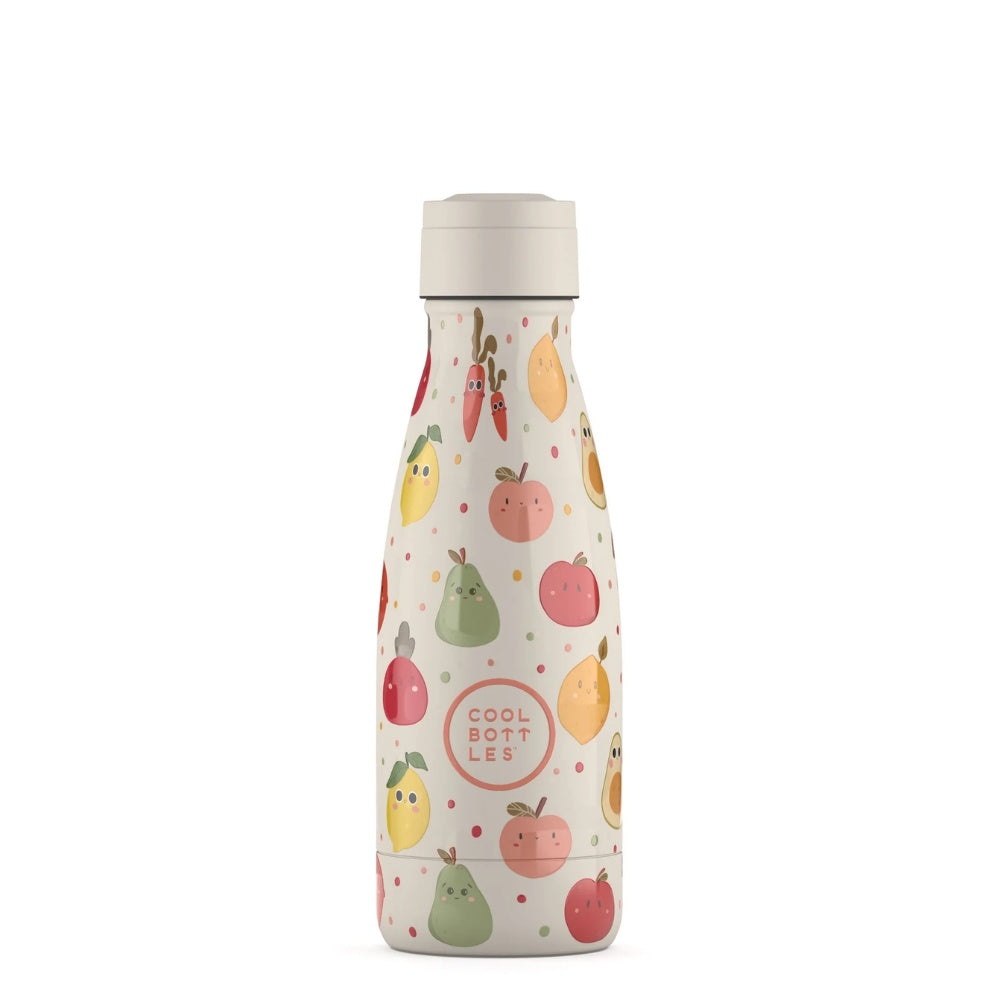 Cool Bottles - Kids Triple-Insulated Water Bottle - Fruit Salad 260ml
