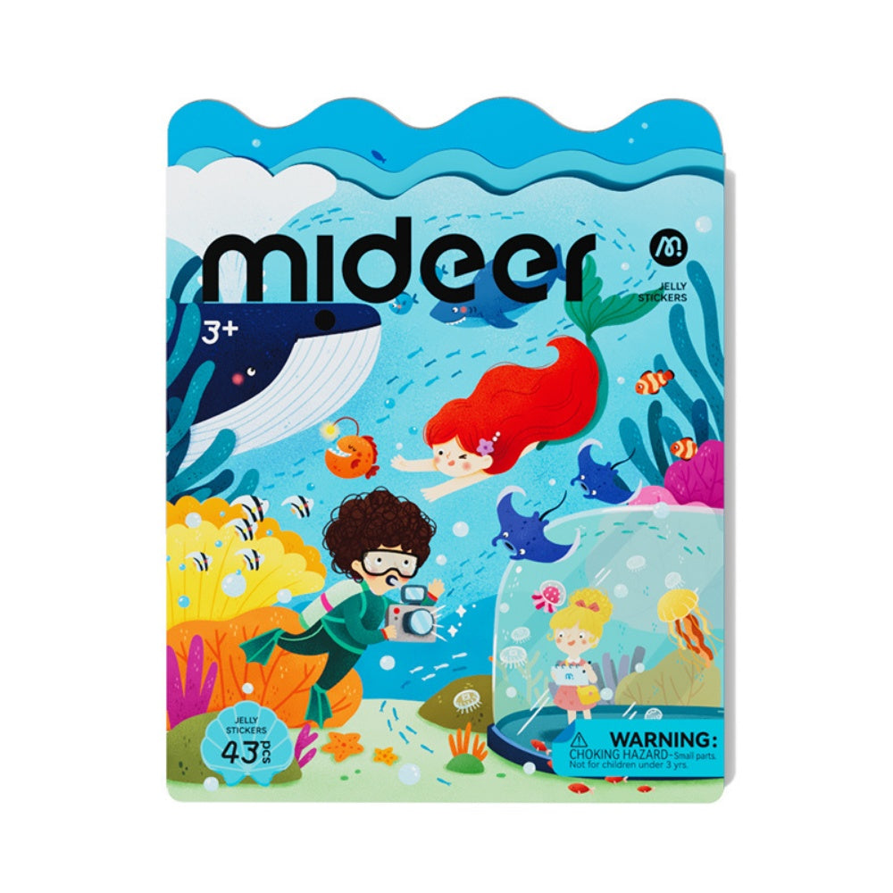 Mideer - Reusable Jelly Sticker Set: Incredible Aquarium - Early Learning Activity