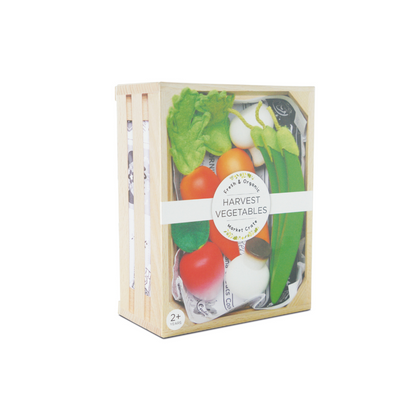 Le Toy Van - Wooden Harvest Vegetables Food Crate - 10pcs
