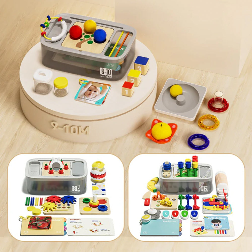 TopBright - 8-in-1 Montessori Educational Activity Box - 9-10 Months