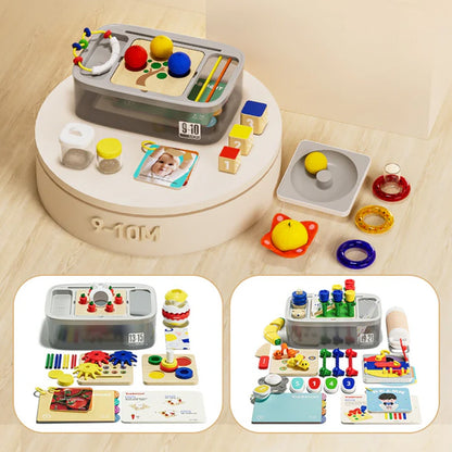 TopBright - 8-in-1 Montessori Educational Activity Box - 9-10 Months