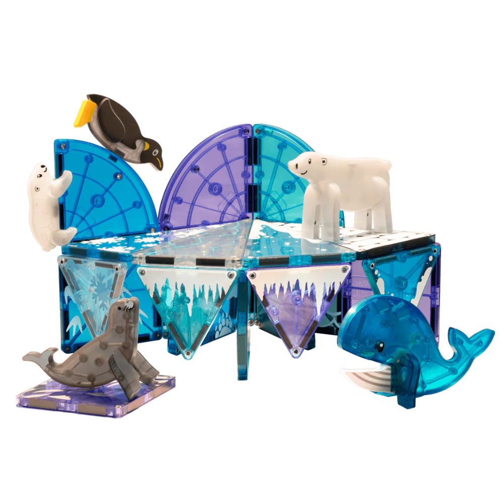 Magna-Tiles - Magnetic Construction Set - Arctic Animals Set - 25pcs