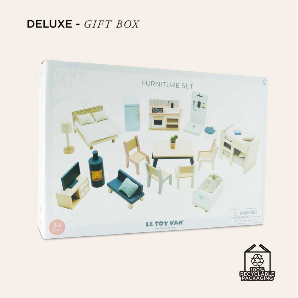 Le Toy Van - Complete Dolls House Furniture Set - 35pcs