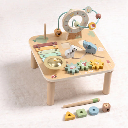 TookyToy - Wooden Forest Multi-Activity Table