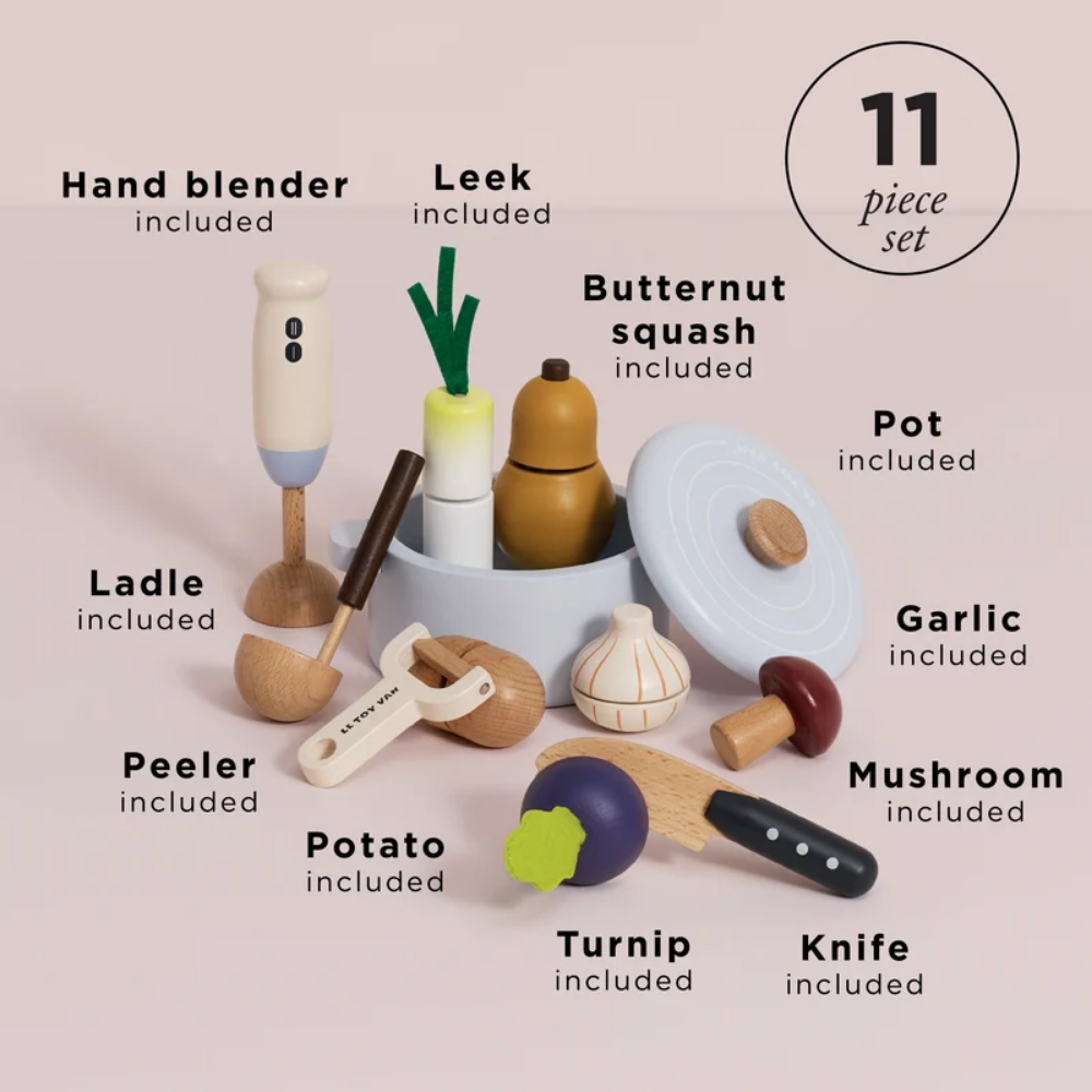 Le Toy Van - Soup & Utensil Wooden Toy Set