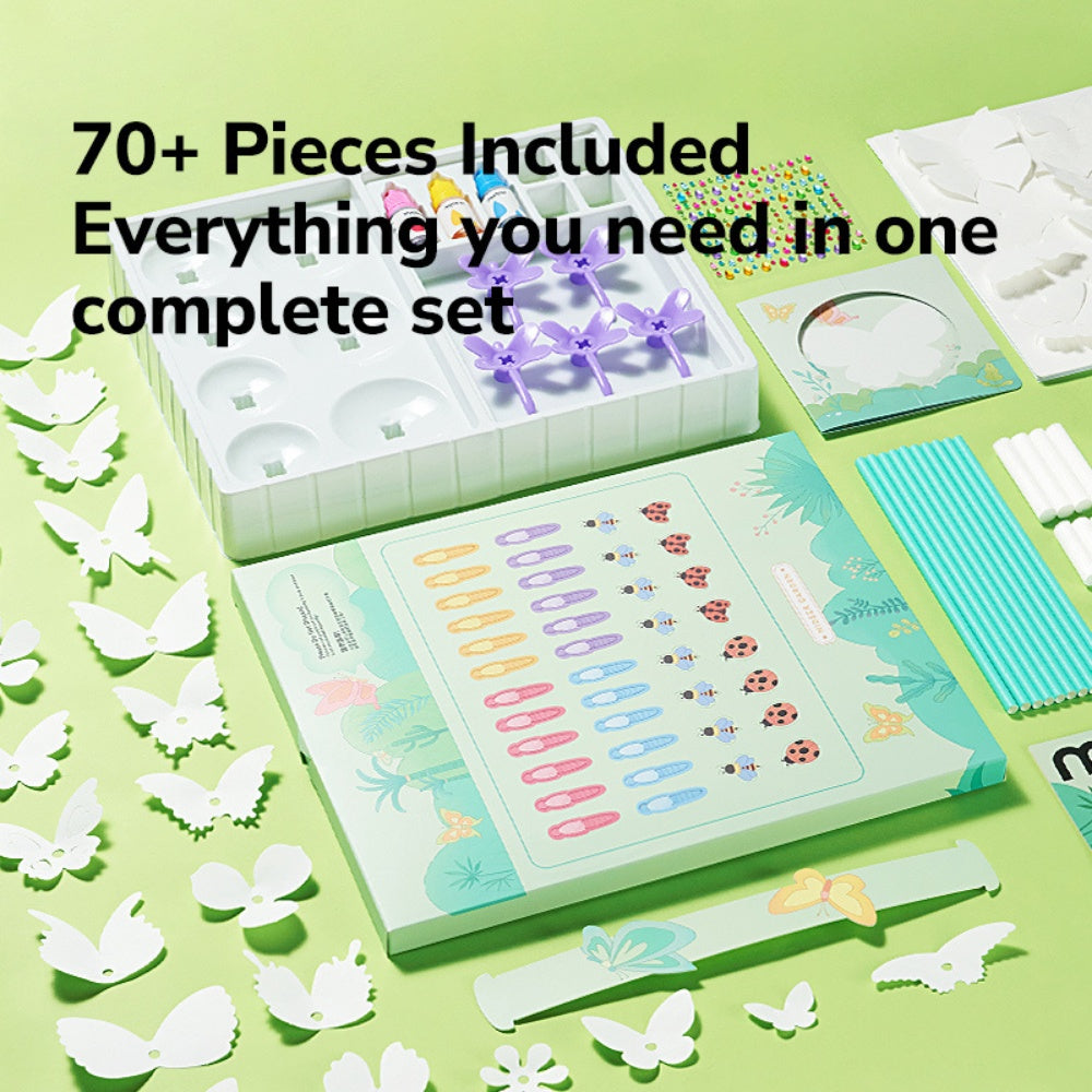 Mideer - Paper Butterly Craft Kit - Creative Arts & Crafts Set