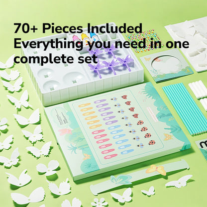 Mideer - Paper Butterly Craft Kit - Creative Arts & Crafts Set