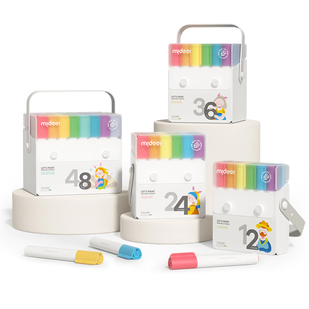 Mideer - Washable Marker - 12 Colours