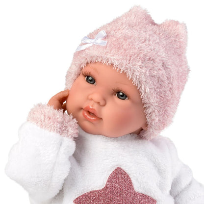 Llorens - Baby Girl Doll with Clothing & Pacifier: Baby Star - 36cm