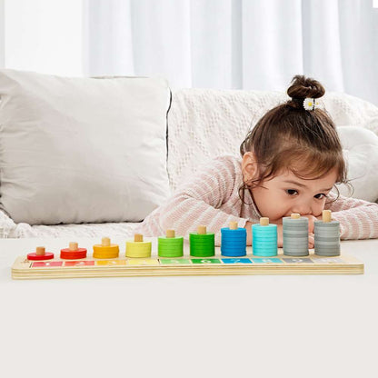 Classic World - Count & Match - Counting Stacker - 65pcs