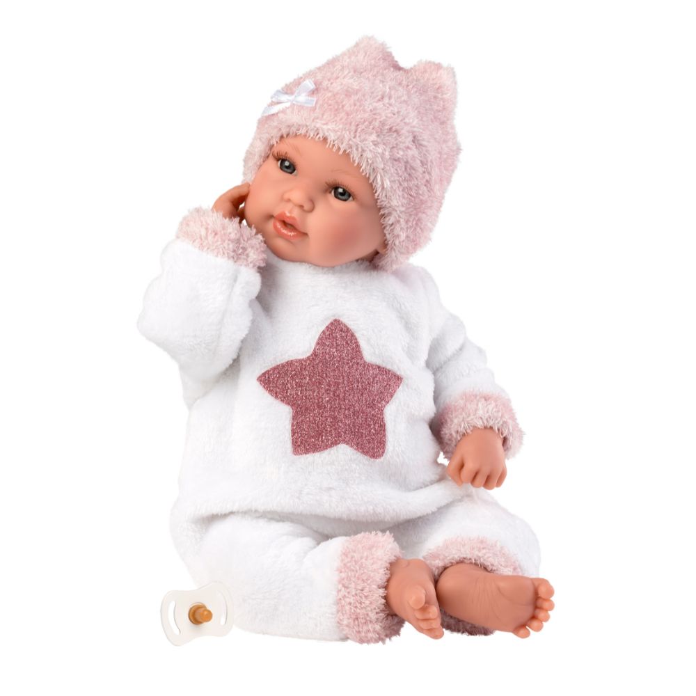 Llorens - Baby Girl Doll with Clothing & Pacifier: Baby Star - 36cm