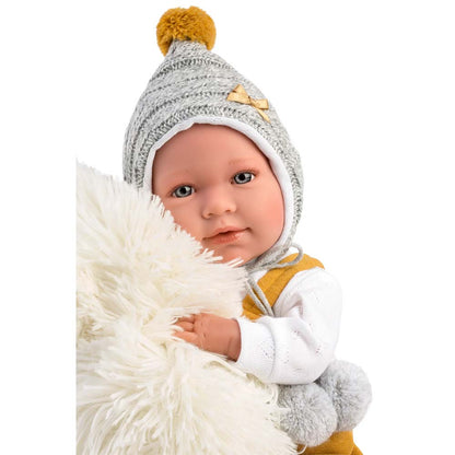 Llorens - Baby Girl Doll With Clothing And Accessories: Mimi Llorona With Blanket And Cushion - 42cm (Crying Mechanism)