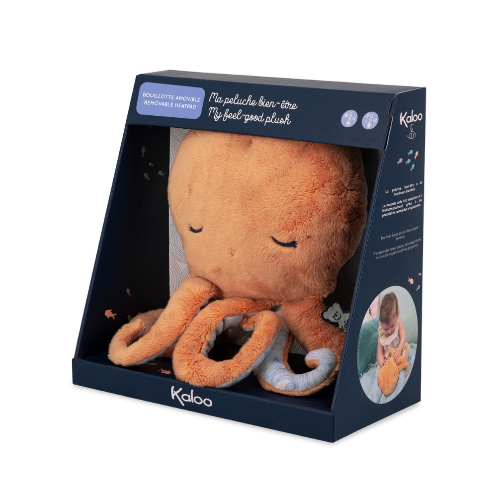 Kaloo - Wellness Soft Toy with Hot & Cold Pack - Octopus - 28cm