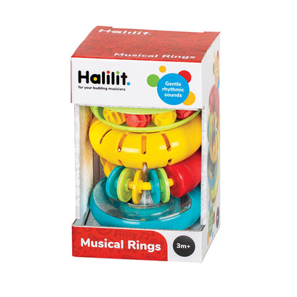 Halilit - Music Instrument for Babies & Toddlers - Muscial Rings Gift Set of 4 -**