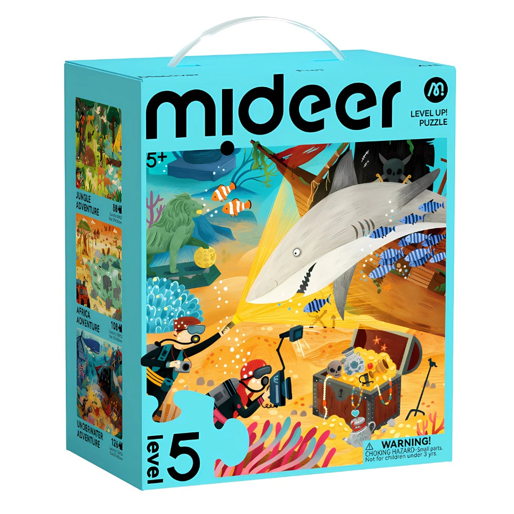 Mideer - Level Up Jigsaw Puzzle for Kids - 3-in-1 - Level 5 Wonderful Adventure