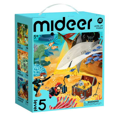 Mideer - Level Up Jigsaw Puzzle for Kids - 3-in-1 - Level 5 Wonderful Adventure