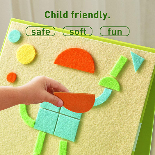 Mideer - Geometric Felt Puzzle - 157pcs