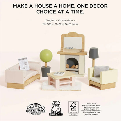 Le Toy Van - Dolls House Furniture: Living Room - 19pcs