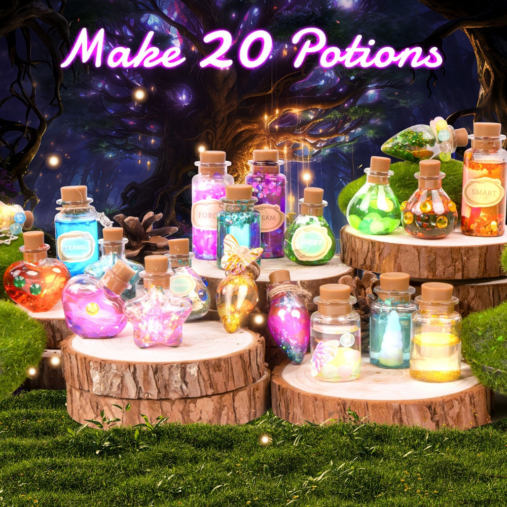 Jar Meló - Magical Potions Making Kit - DIY Fairy Potion Bottles Craft Activity for Kids