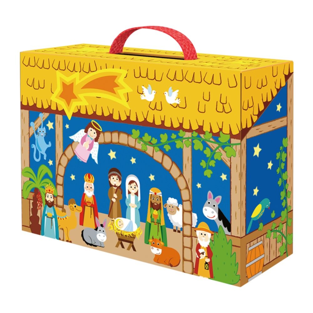 hi Pando - Nativity Scene - Wooden Christmas Story Play Box Set