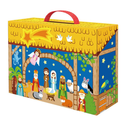 hi Pando - Nativity Scene - Wooden Christmas Story Play Box Set