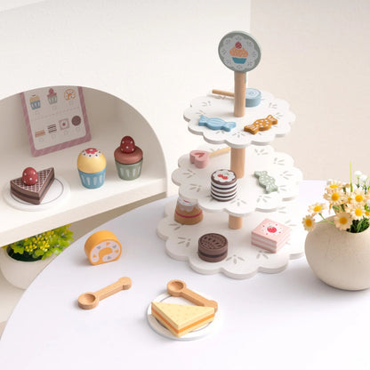 TookyToy - Pretend Play Dessert Stand Toy Set