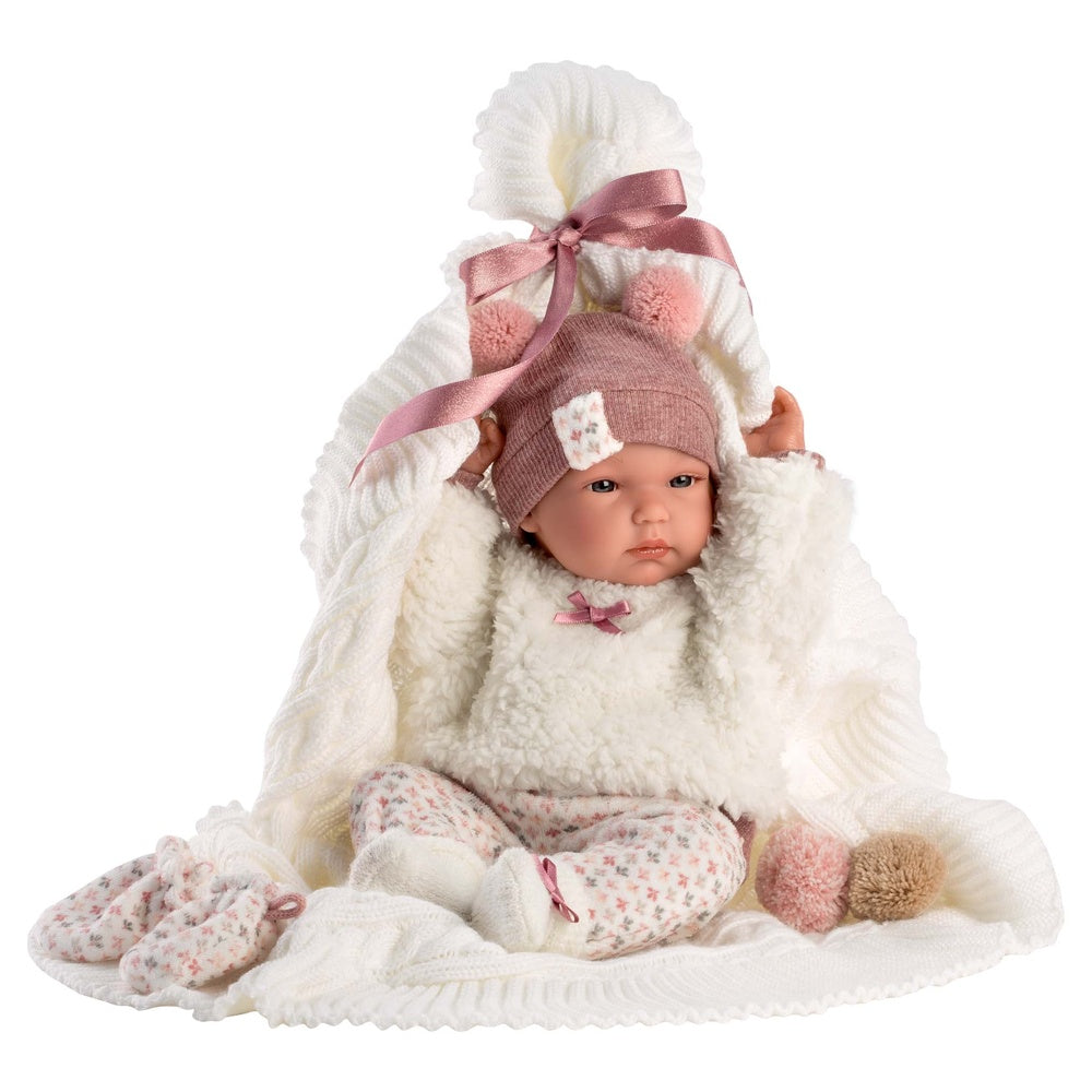 Llorens - Anatomically Correct Baby Girl Doll with Clothing & Blanket: Bimba - 35cm