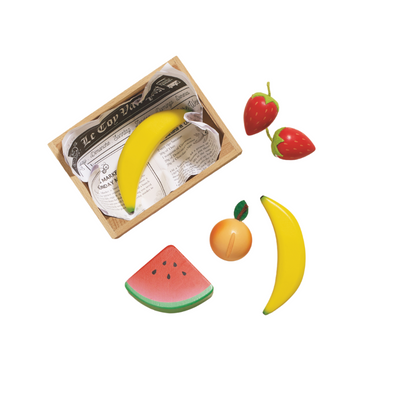 Le Toy Van - Wooden Smoothie Fruit Food Crate - 7pcs