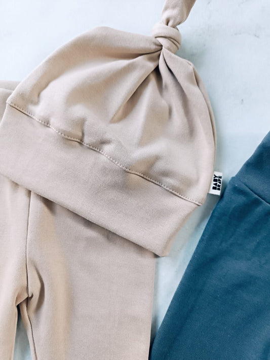 Baby Rib Tights and Beanie Set – Soft Knit Essentials by Baby Brave - Motherhood