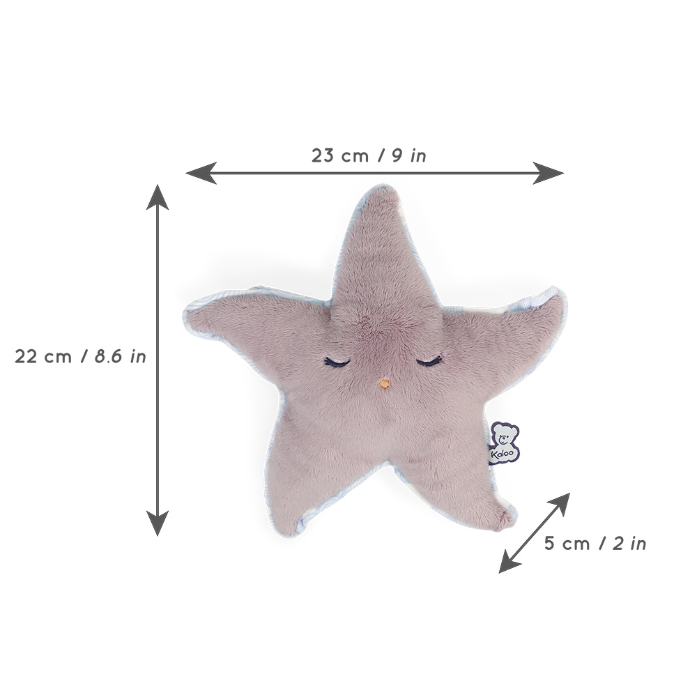 Kaloo - Wellness Soft Toy with Hot & Cold Pack - Starfish - 22cm