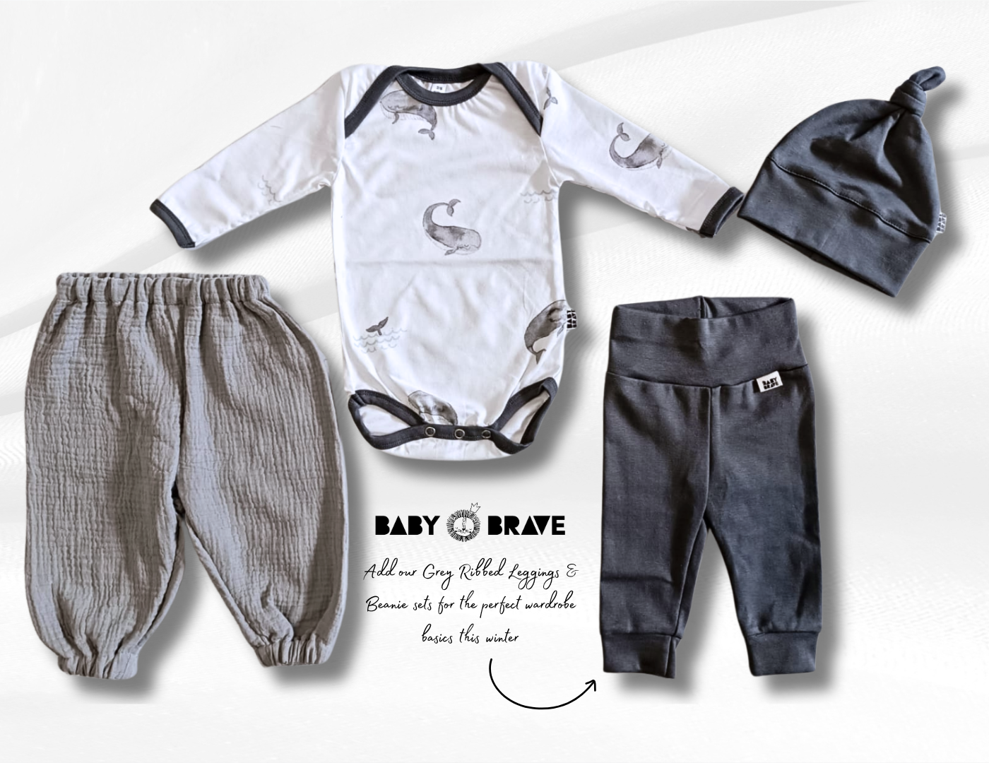 Watercolor Whale Baby Outfit – Vest & Puffy Pants Set by Baby Brave - Motherhood