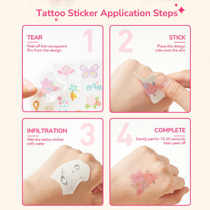 Mideer - Nail, Temporary Tattoo & Gem Sticker Pack - Garden Fairy - 1000pcs
